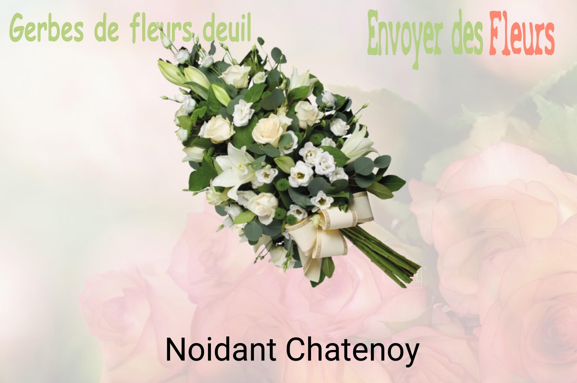 Gerbe de fleurs de deuil livrée à Noidant-Chatenoy